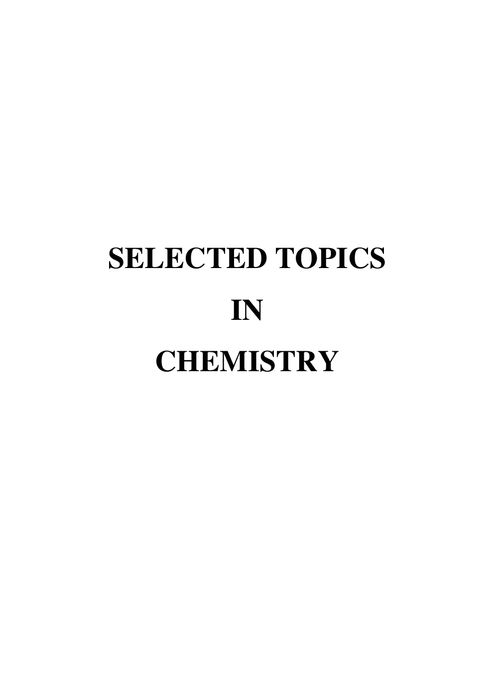 Selected Topics In Chemistry - Page 2