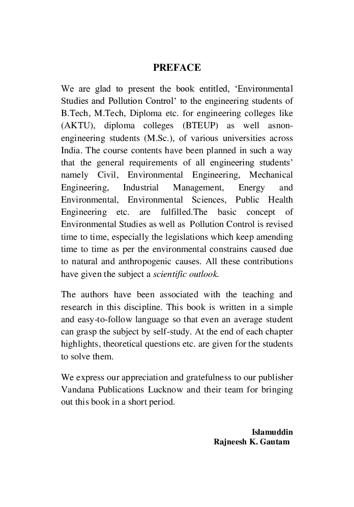 Environmental Studies And Pollution Control - Page 3