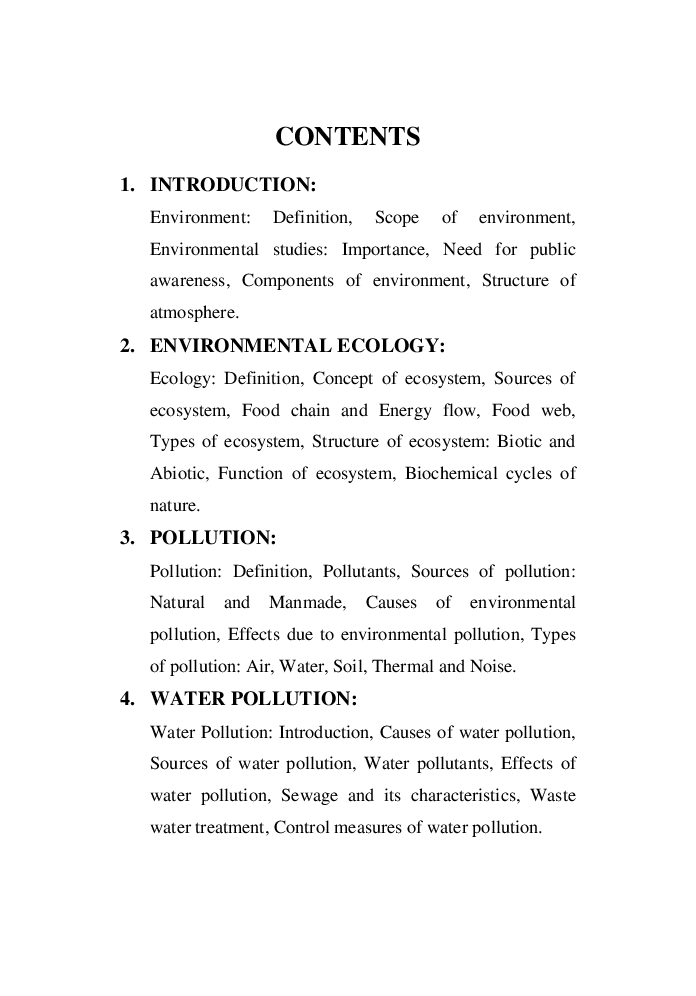 Environmental Studies And Pollution Control - Page 5