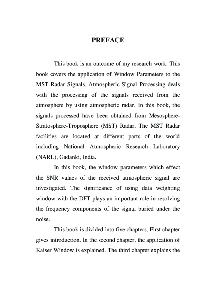 The Effect Of Window Parameters On The Improvement Of SNR Of MST Radar Signals - Page 3