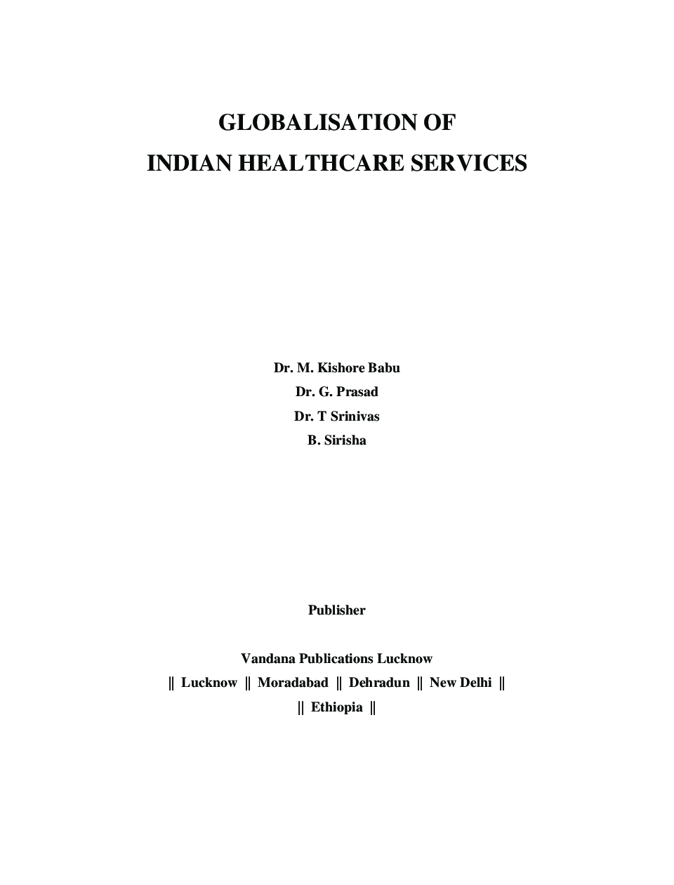 Globalisation Of Indian Healthcare Services - Page 2