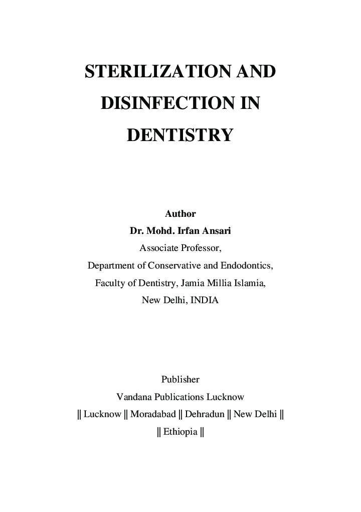 Sterilization And Disinfection In Dentistry - Page 2