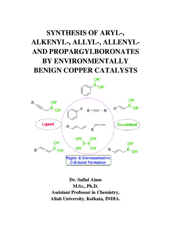 Synthesis Of Aryl-, Alkenyl, Allyl-, Allenyl- And Propargylboronates By Environmentally Benign Copper Catalysts - Page 2