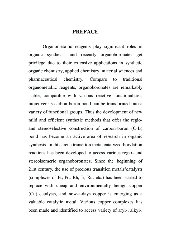 Synthesis Of Aryl-, Alkenyl, Allyl-, Allenyl- And Propargylboronates By Environmentally Benign Copper Catalysts - Page 4