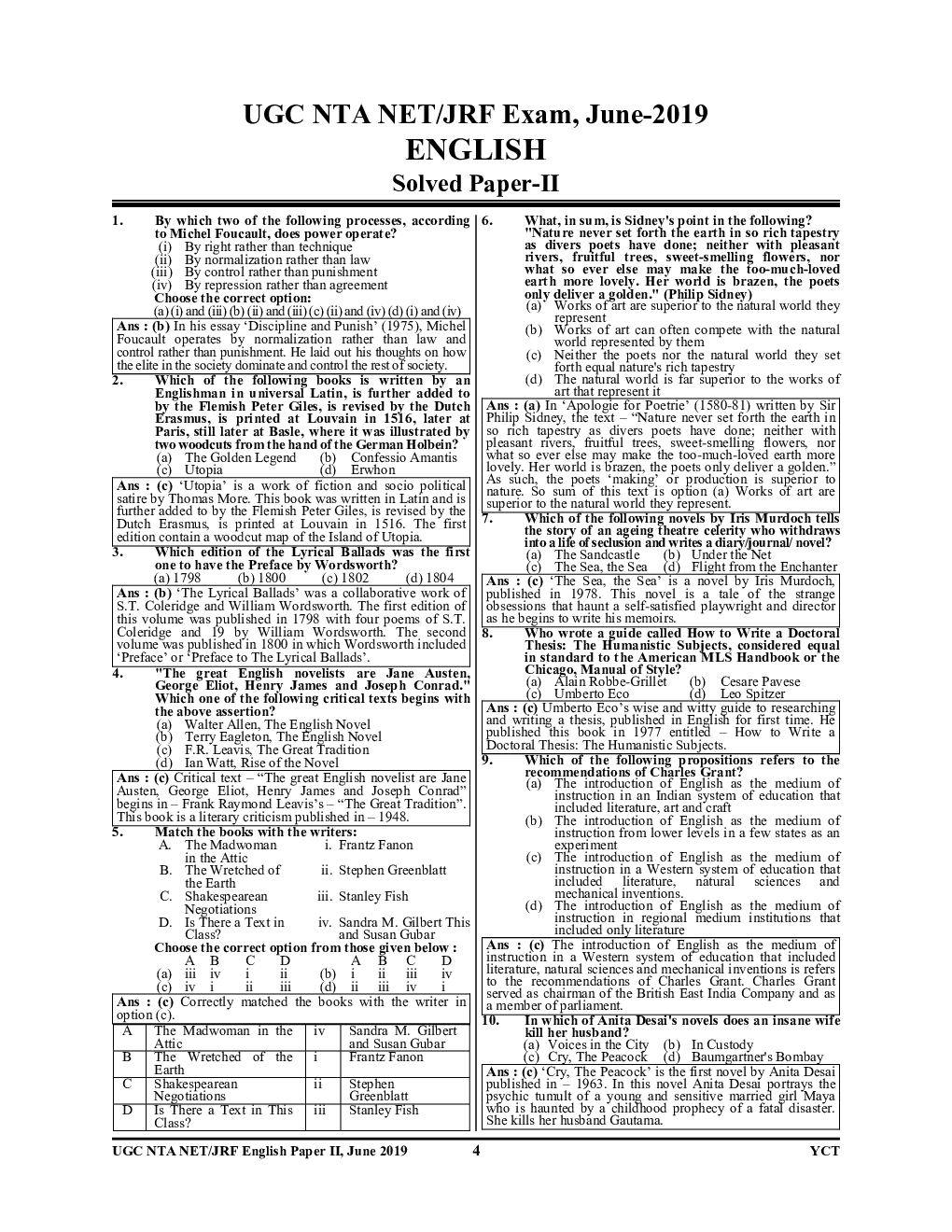 NTA English Solved Papers - Page 5