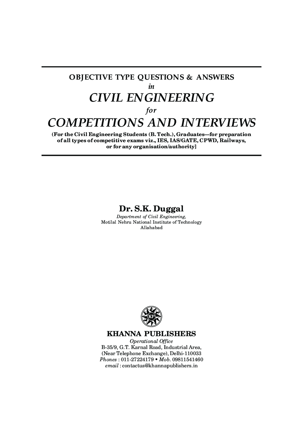 Download Objective Type Questions And Answers In Civil Engineering For