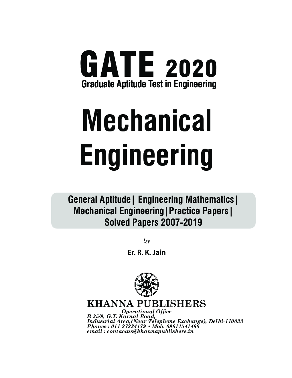 Download GATE Mechanical Engineering Book PDF Online 2020