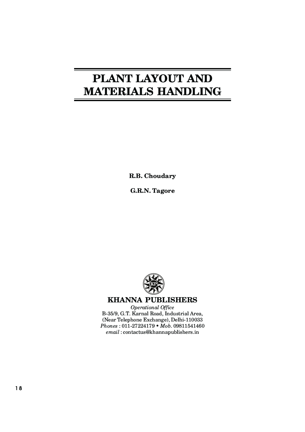 Download Plant Layout And Materials Handling PDF Online 2021