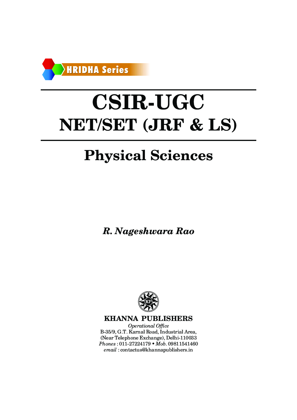 Download Khanna Csir Ugc Net Set Jrf Ls Physical Sciences Pdf Online