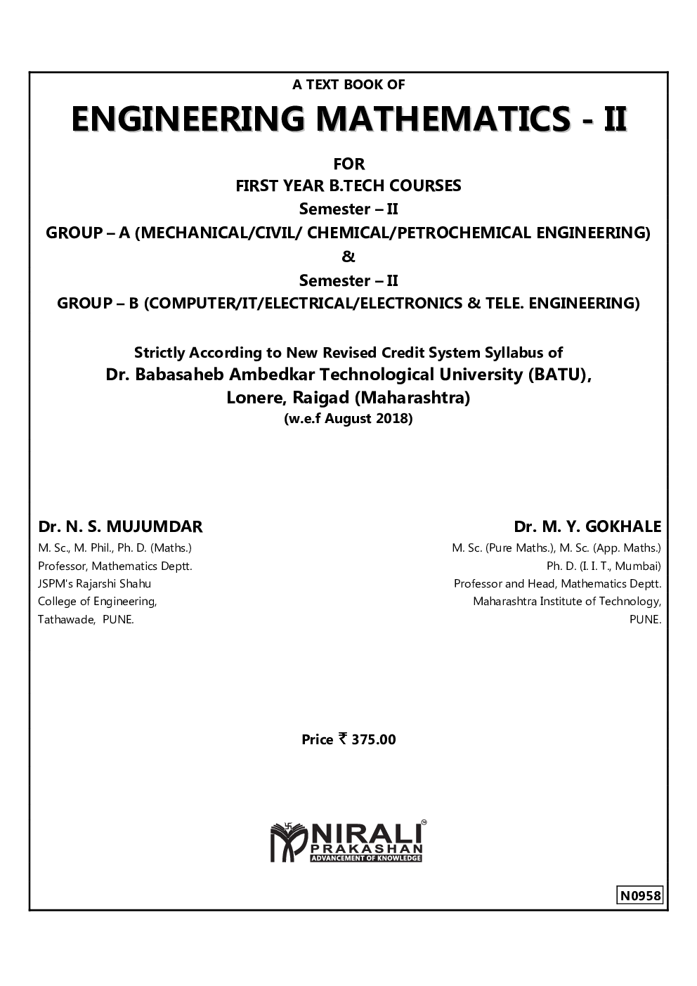 Engineering Mathematics - II - Page 2