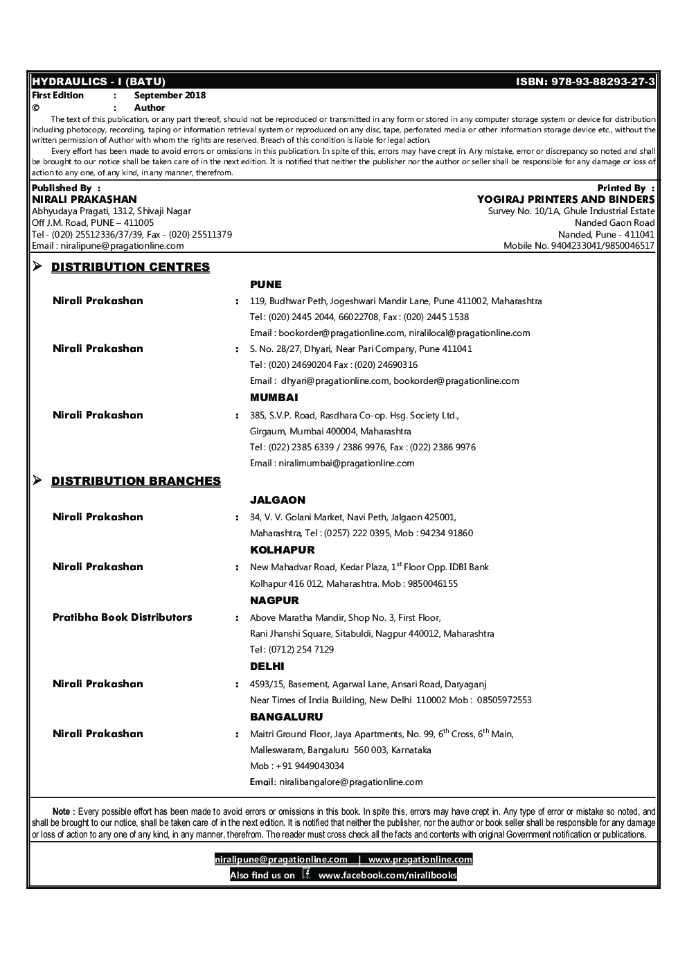 Hydraulics - I - Page 3