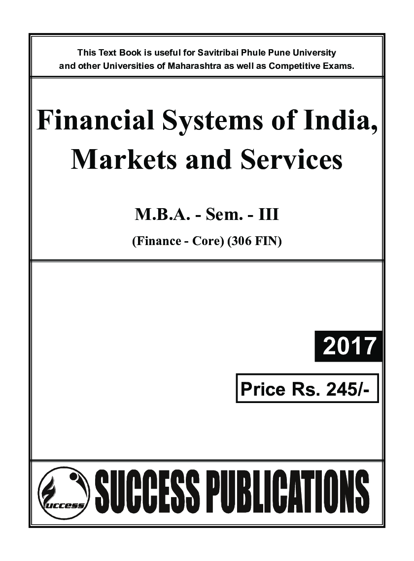 Financial Systems Of India, Markets And Services - Page 2