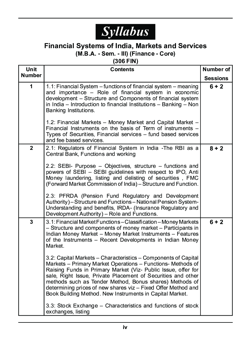 Financial Systems Of India, Markets And Services - Page 5