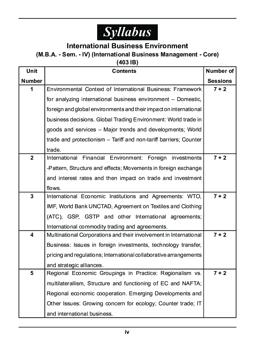 International Business Environment - Page 5