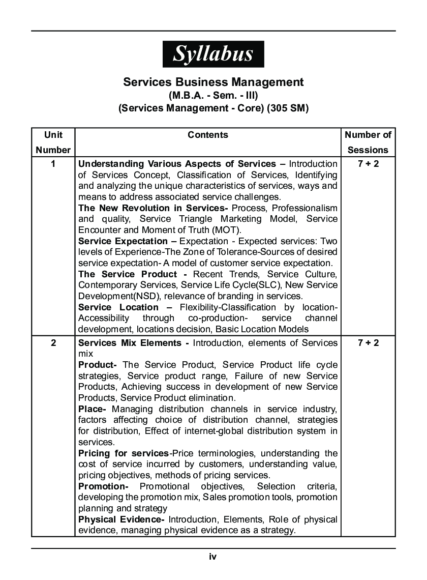 Services Business Management - Page 5