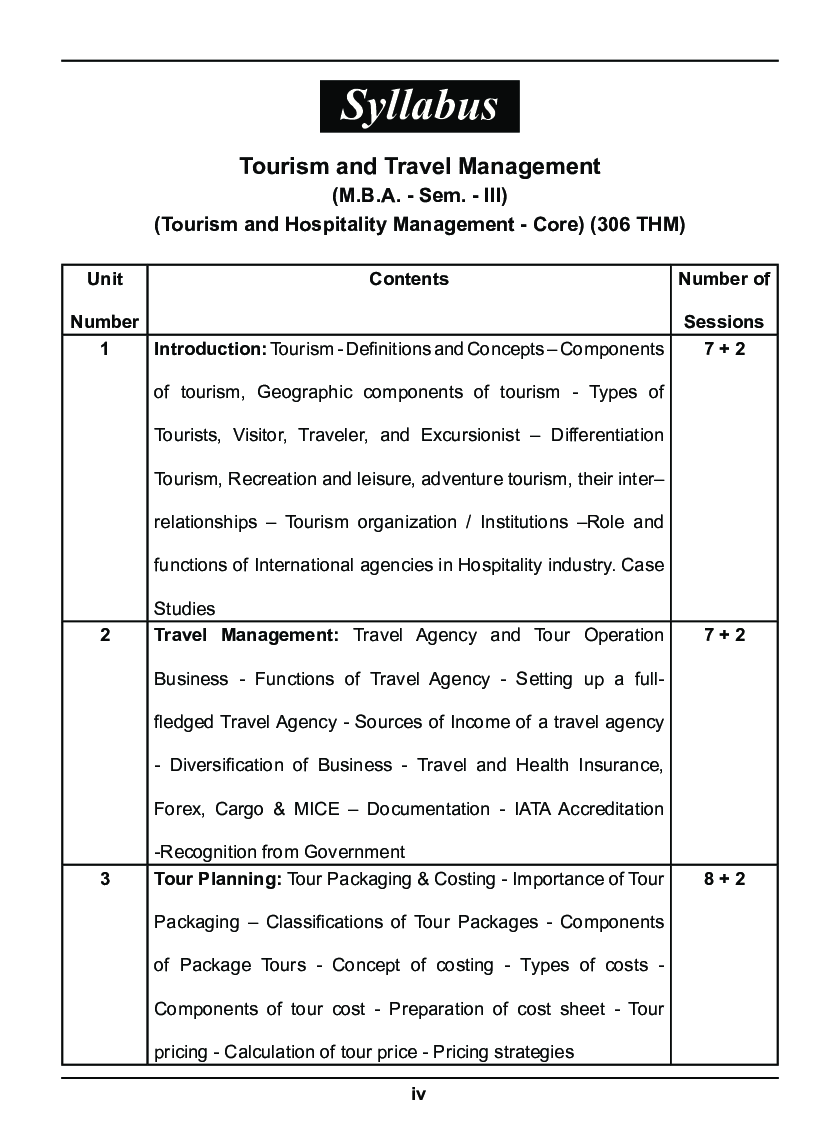 Tourism And Travel Management - Page 5