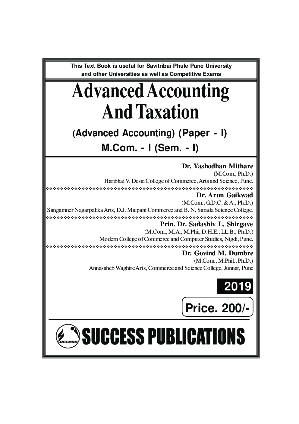 Advanced Accounting And Taxation (Advanced Accounting) (Paper - I) - Page 2