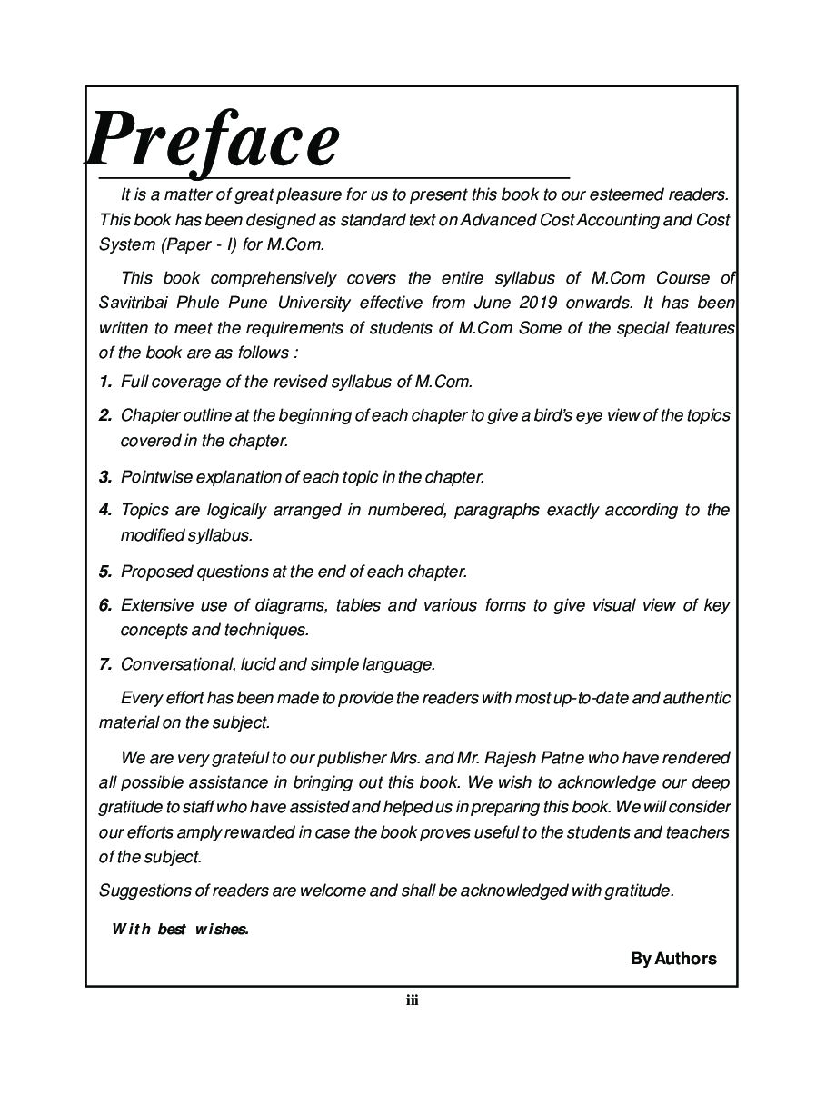 Advanced Cost Accounting And Cost System - Page 4