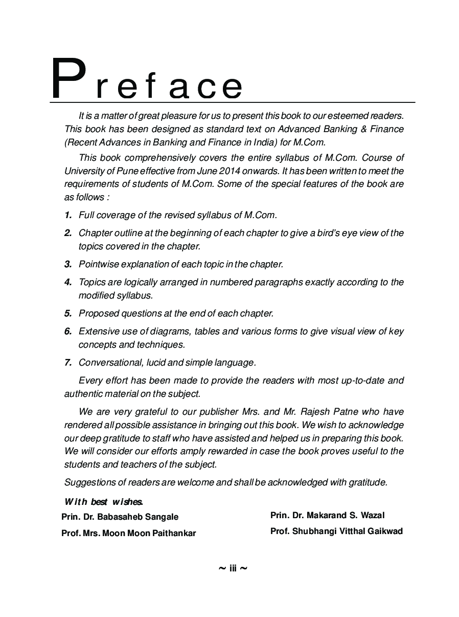 Advanced Banking And Finance (Recent Advances In Banking And Finance) - Page 4