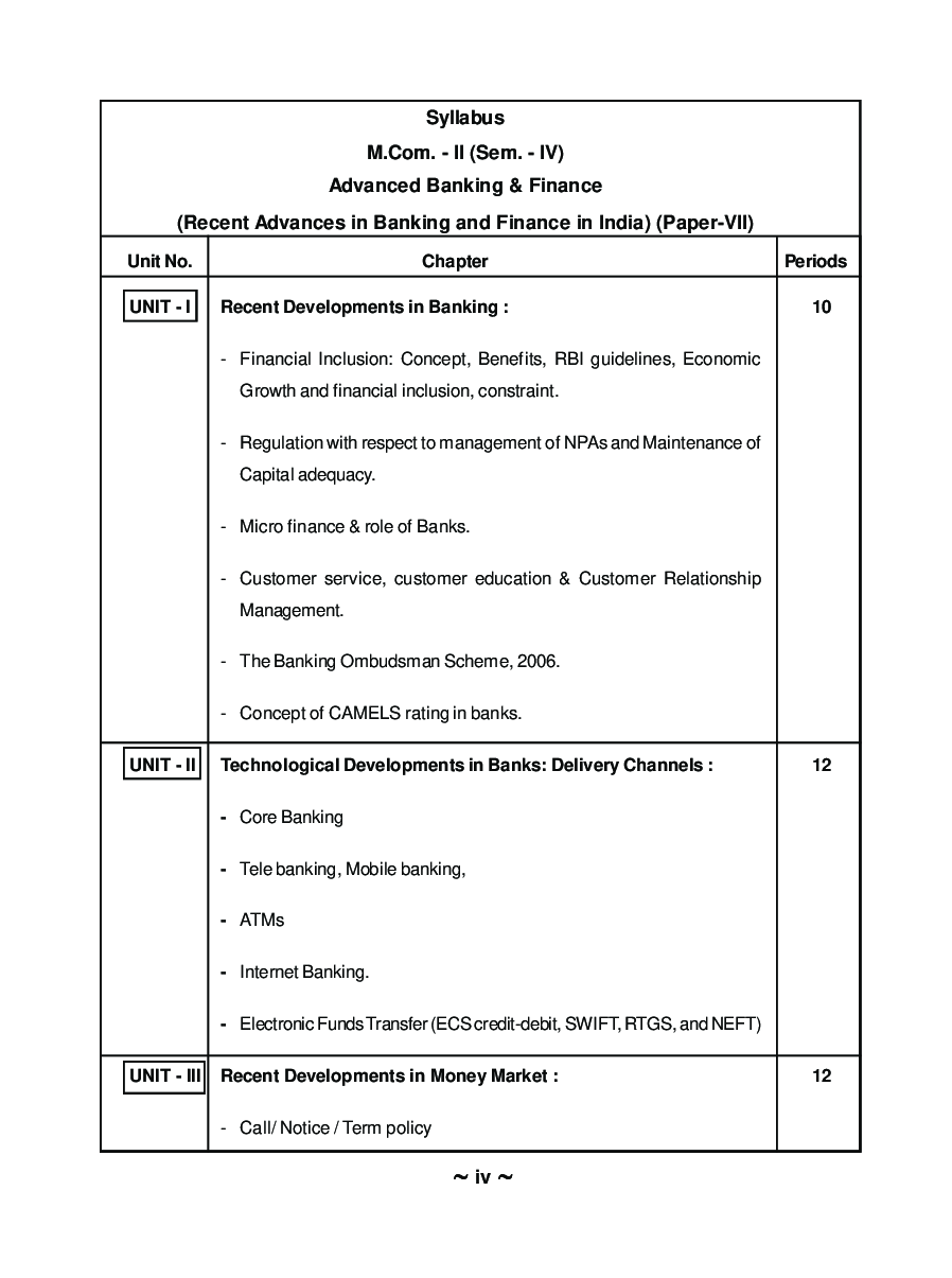 Advanced Banking And Finance (Recent Advances In Banking And Finance) - Page 5