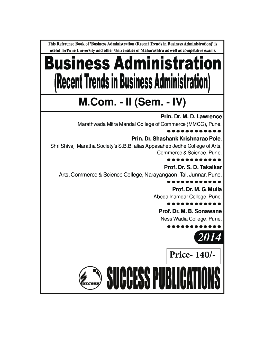 Business Administration (Recent Trends In Business Administration) - Page 2