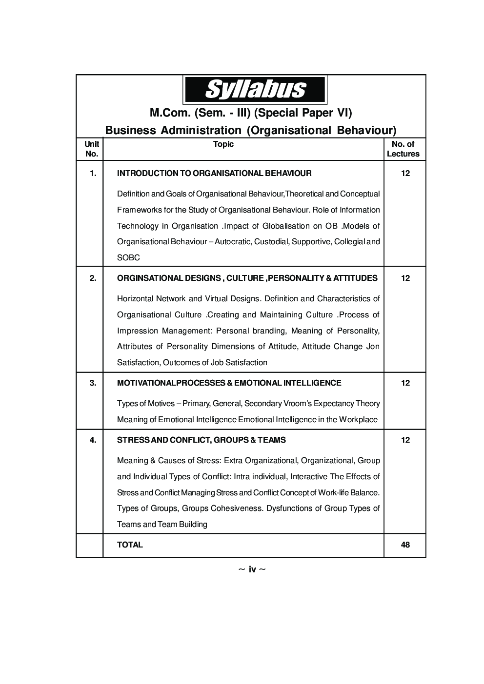 Business Administration - VI (Organisational Behaviour) - Page 5