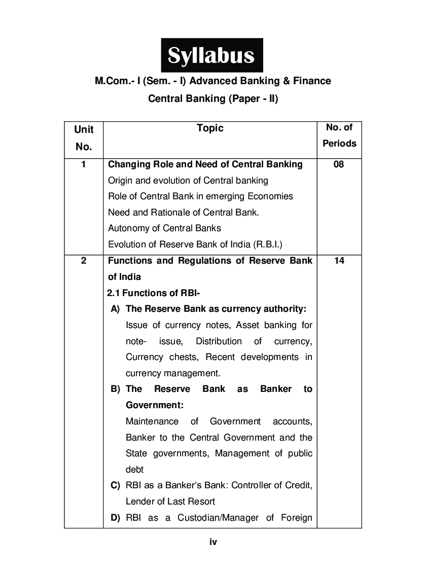 Advanced Banking And Finance (Central Banking) - Page 5