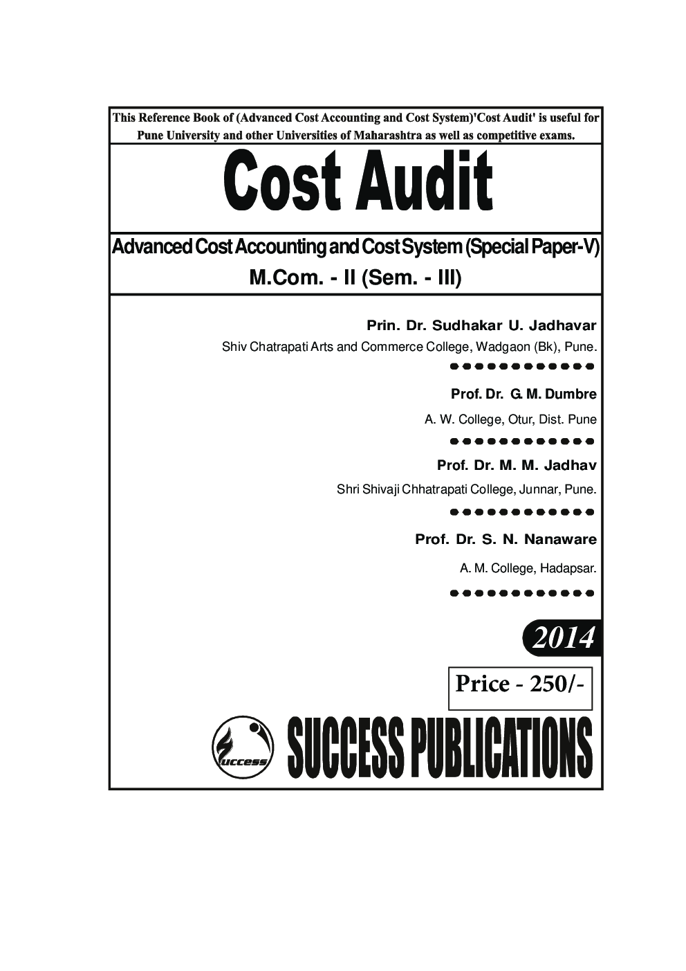 Advance Cost Accounting & Cost System-V (Cost Audit) - Page 2