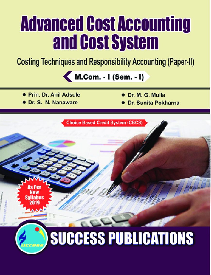 Advanced Cost Accounting And Cost System - Page 1