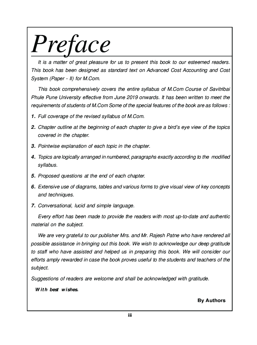 Advanced Cost Accounting And Cost System - Page 4