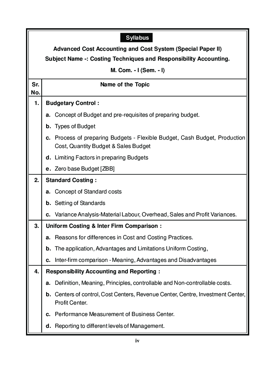 Advanced Cost Accounting And Cost System - Page 5