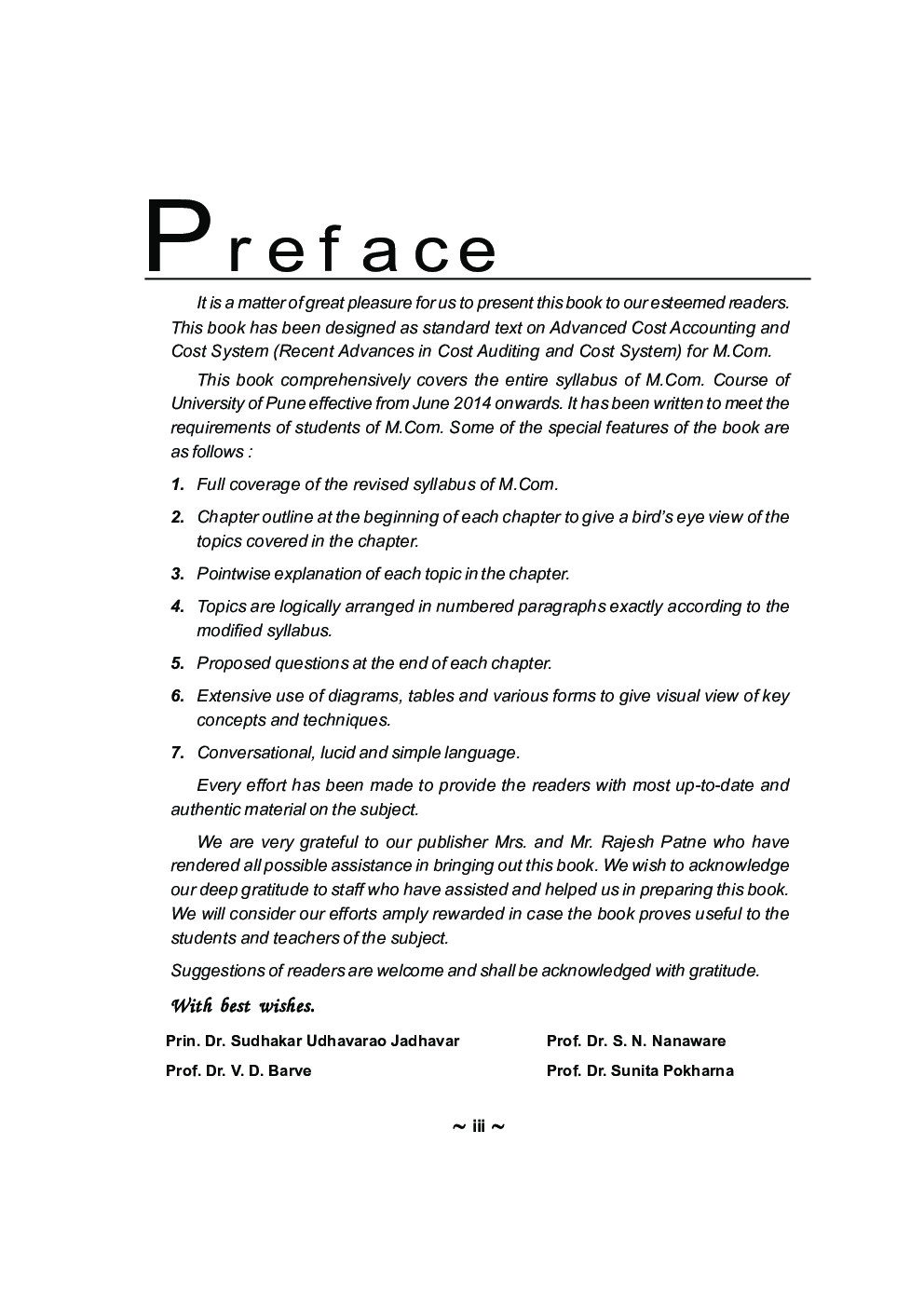 Advanced Cost Accounting And Cost Systems (Recent Advances In Cost Auditing And Cost System) - Page 4