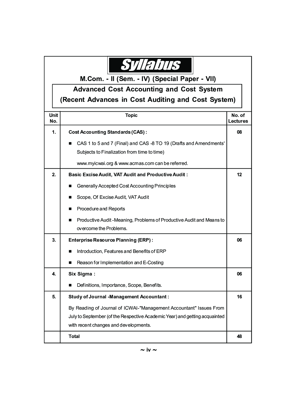 Advanced Cost Accounting And Cost Systems (Recent Advances In Cost Auditing And Cost System) - Page 5