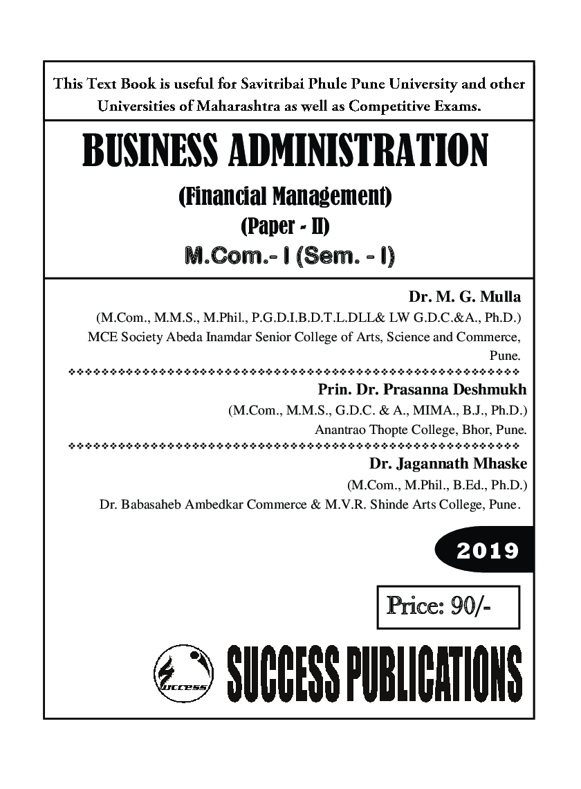 Business Administration (Financial Management) - Page 2