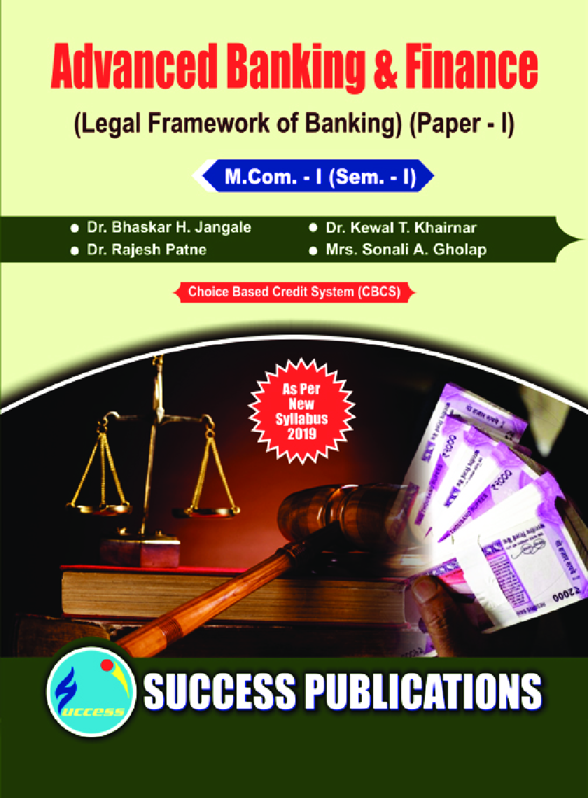 Advanced Banking & Finance (Legal Framework Of Banking) - Page 1