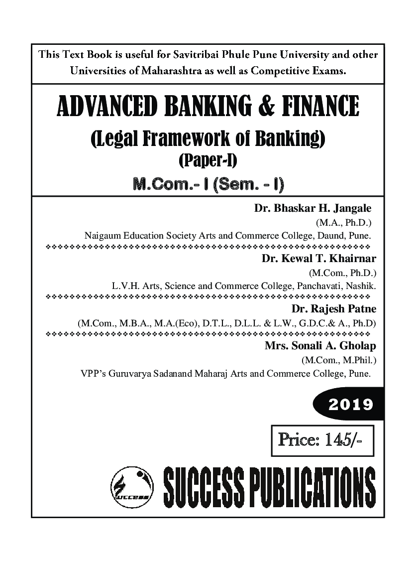 Advanced Banking & Finance (Legal Framework Of Banking) - Page 2