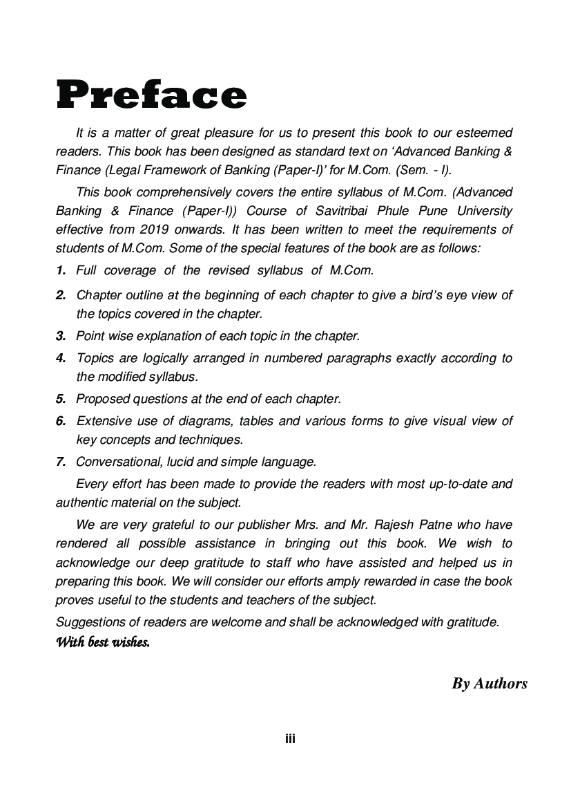 Advanced Banking & Finance (Legal Framework Of Banking) - Page 4