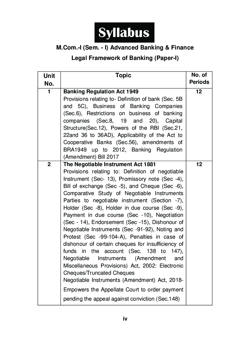 Advanced Banking & Finance (Legal Framework Of Banking) - Page 5