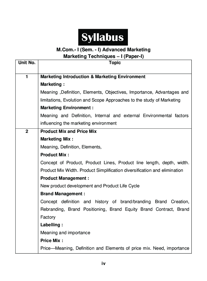 Advanced Marketing (Marketing Techniques) - Page 5