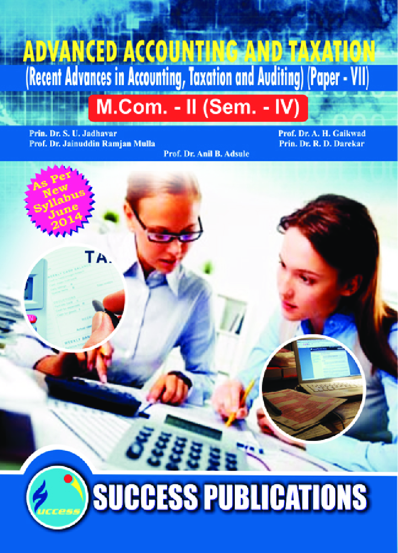 Advanced, Accounting And Taxation  - Page 1