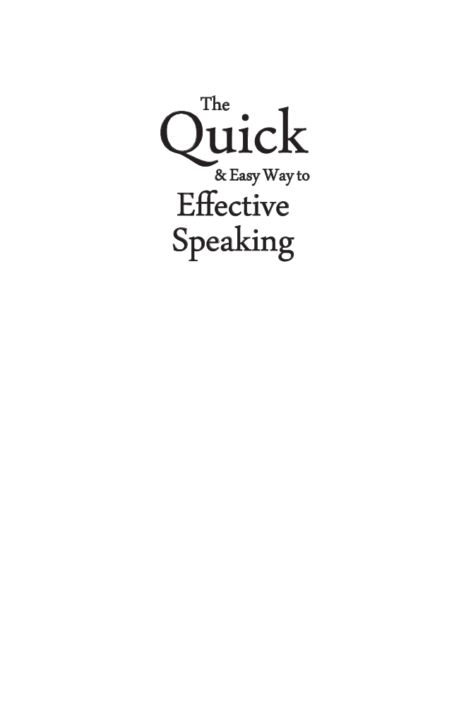 The Quick And Easy Way To Effective Speaking - Page 2