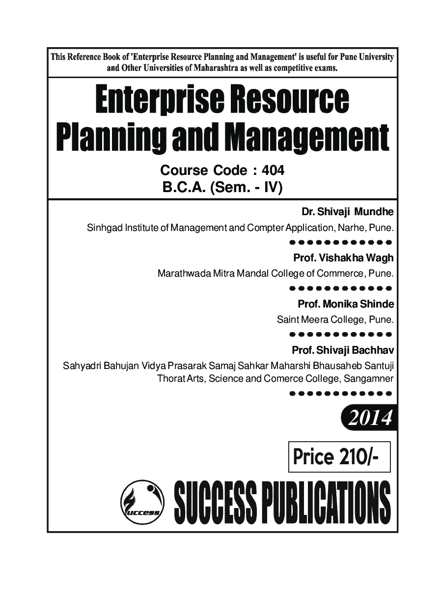 Enterprises Resource Planning & Management - Page 2