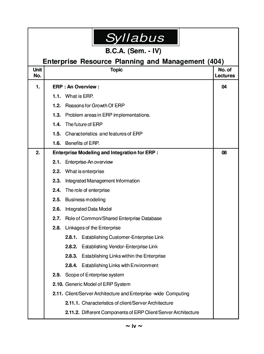 Enterprises Resource Planning & Management - Page 5