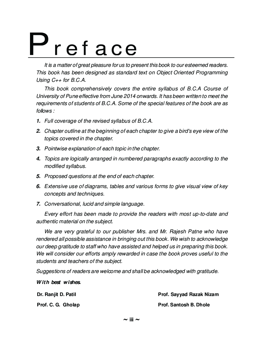 Object Oriented Programming Using C++ - Page 4