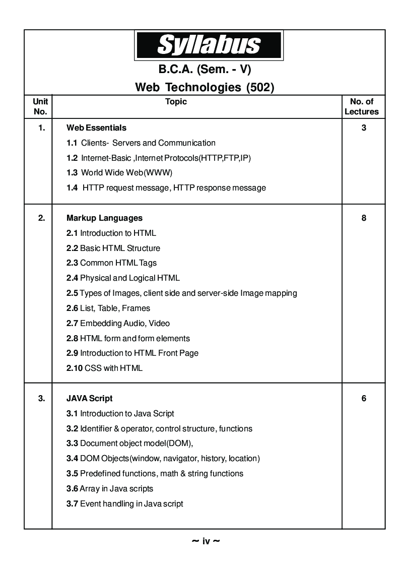 Web Technologies - Page 5
