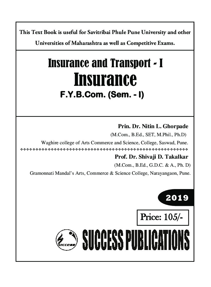 Insurance And Transport - I : Insurance - Page 2