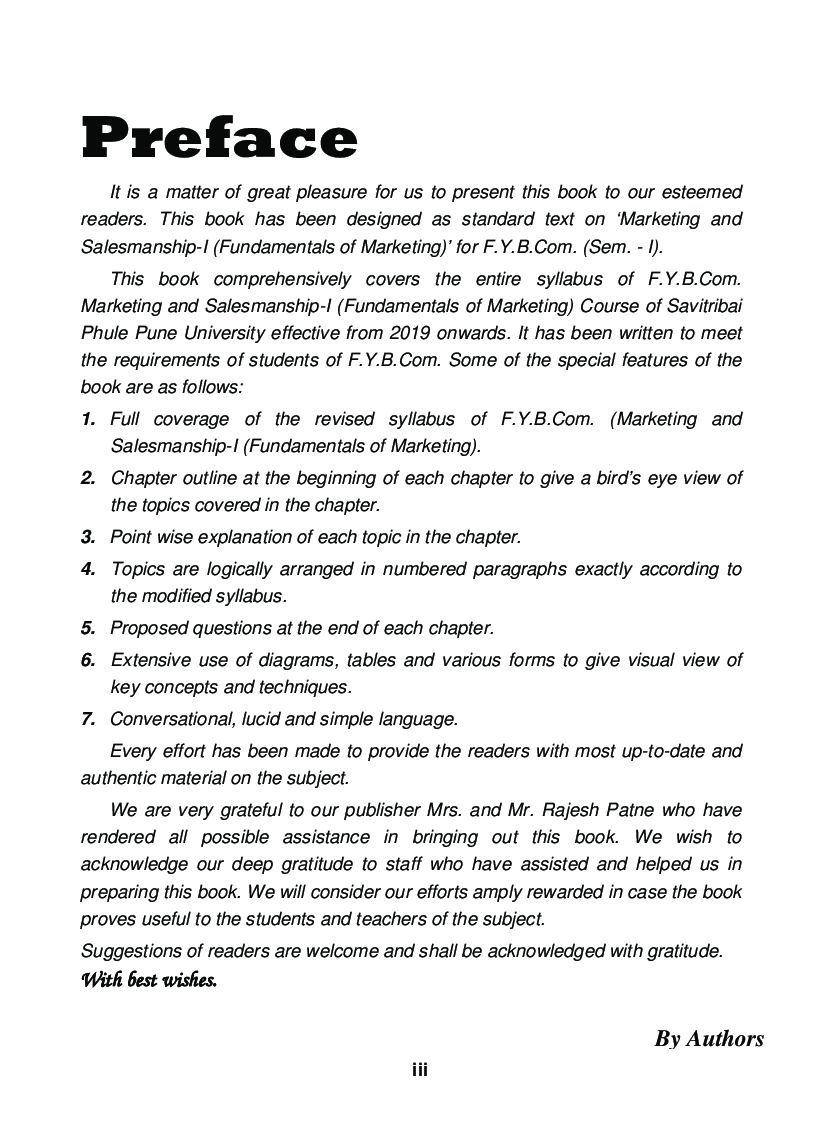 Marketing And Salesmanship - I (Fundamentals Of Marketing) - Page 4
