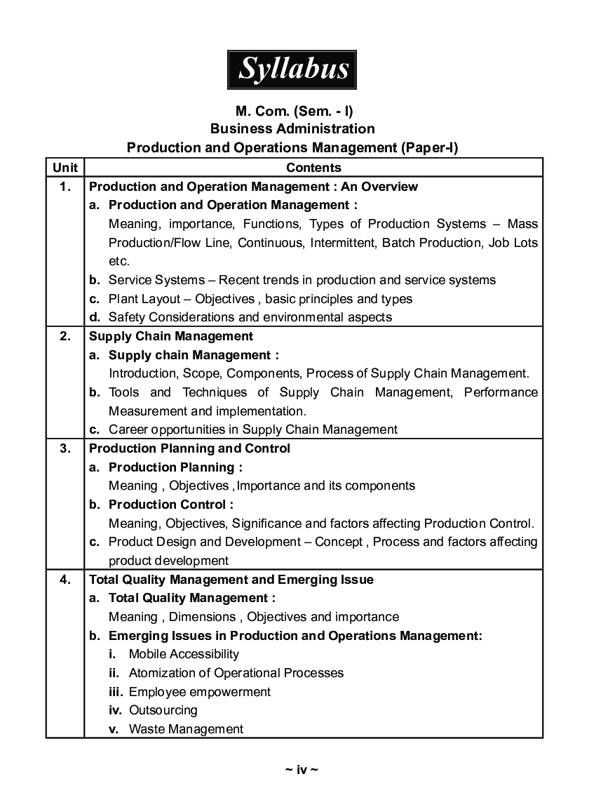 व्यवसाय प्रशासन उत्पादन आणि प्रक्रिया व्यवस्थापन  - Page 5