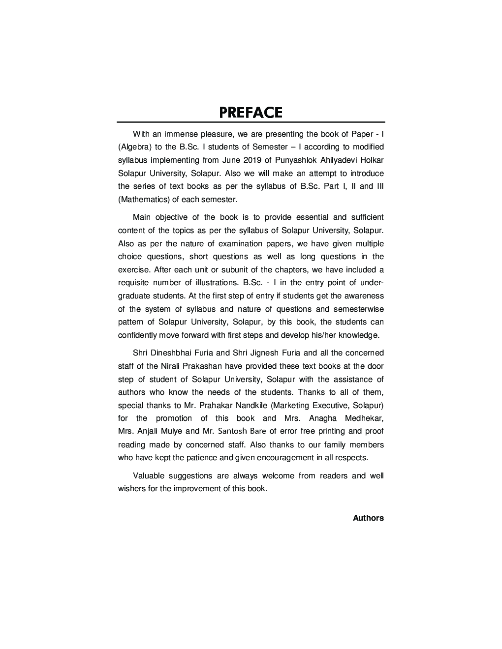 Algebra : Mathematics Paper - I - Page 4