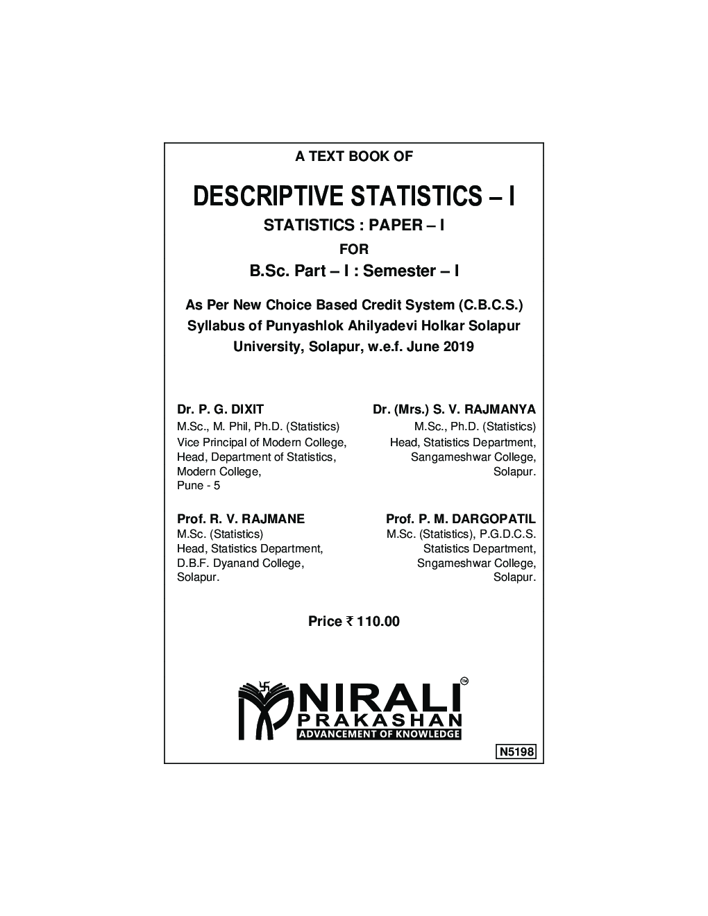 Descriptive Statistics - I - Page 2